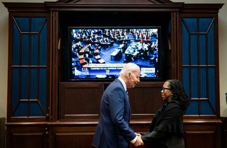 Ketanji Brown Jackson is confirmed to the Supreme Court as the first Black female justice after historic Senate vote