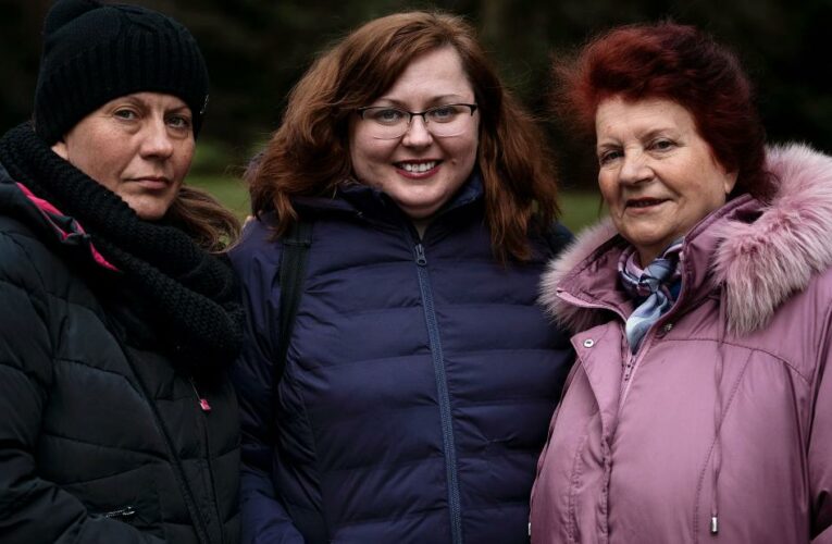 On the ground: A Ukrainian-American’s family were forced to flee. She smuggled them to Poland