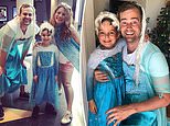 Supportive father wears matching costume after his son wanted to dress-up as Elsa from Frozen