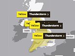 Met Office issues severe weather warning for thunderstorms and flooding