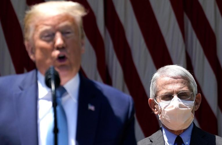 The President listed several ‘mistakes’ he said Dr. Fauci has made in recent months, including his original stance on the wearing of masks