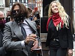 Johnny Depp and Amber Heard at High Court for day eight of trial