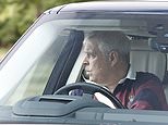 Sheepish father of the bride Prince Andrew is spotted 25 hours after Princess Beatrice’s wedding