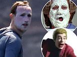 Mark Zuckerberg compared to The Joker and Mrs Doubtfire after plastering sunscreen on his face