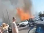 Terrifying moment sunseekers flee Bournemouth seafront inferno after ‘beach hut BBQ’