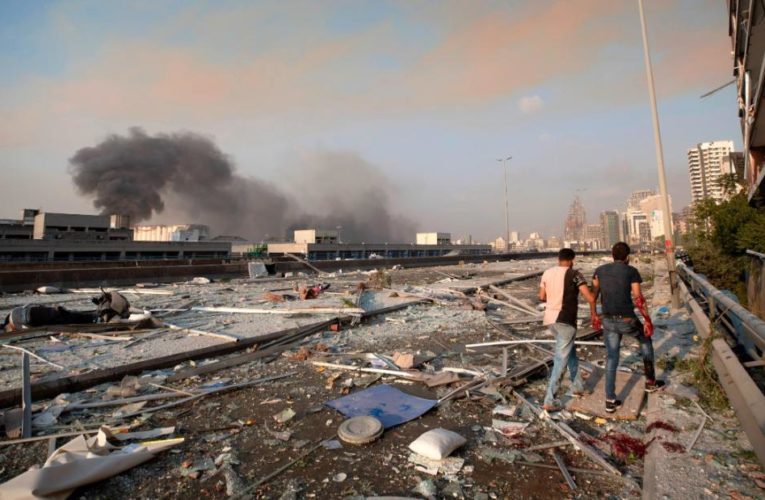 Videos show moment of massive Beirut blast