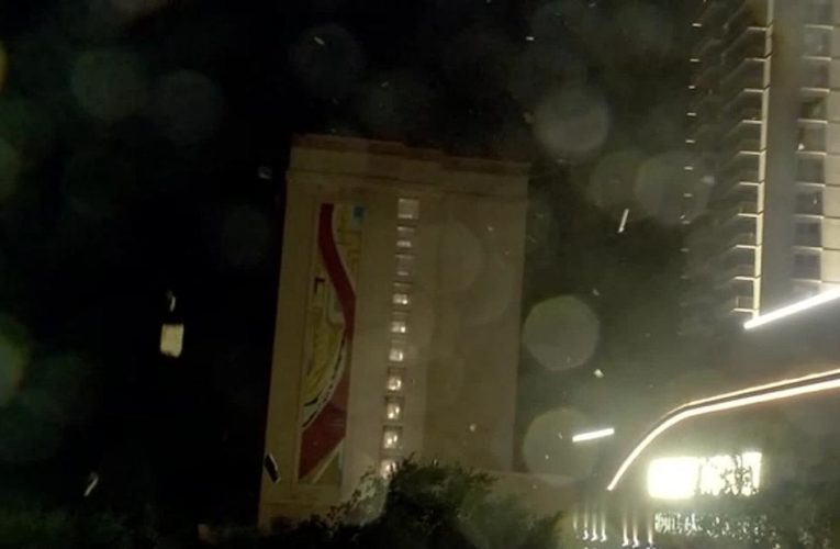 Hurricane Laura rips roof off of casino