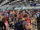 Chaos at Heathrow as hundreds of travellers are forced to pack into huge queues
