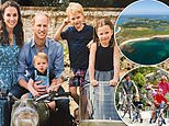 Prince William enjoys a nostalgic family break to island where he holidayed with Charles and Diana