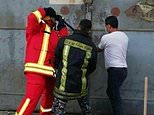 Hero firefighters trying to open door to doomed Beirut warehouse in tragic photo named