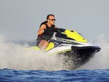 Emmanuel Macron and his wife Brigitte take a break in the Cote d’Azur