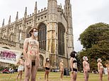 Extinction Rebellion activists hold NUDE protest to expose ‘naked truth’ about climate change