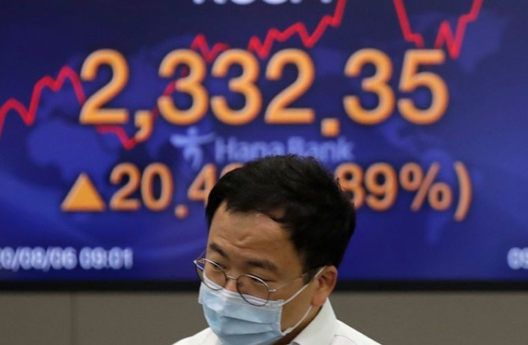 World shares mixed as investors watch talks on US stimulus