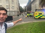 London ambulance on emergency call is caught in Extinction Rebellion traffic jam