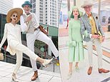 Elderly couple in their 70s wow onlookers with their impeccable style