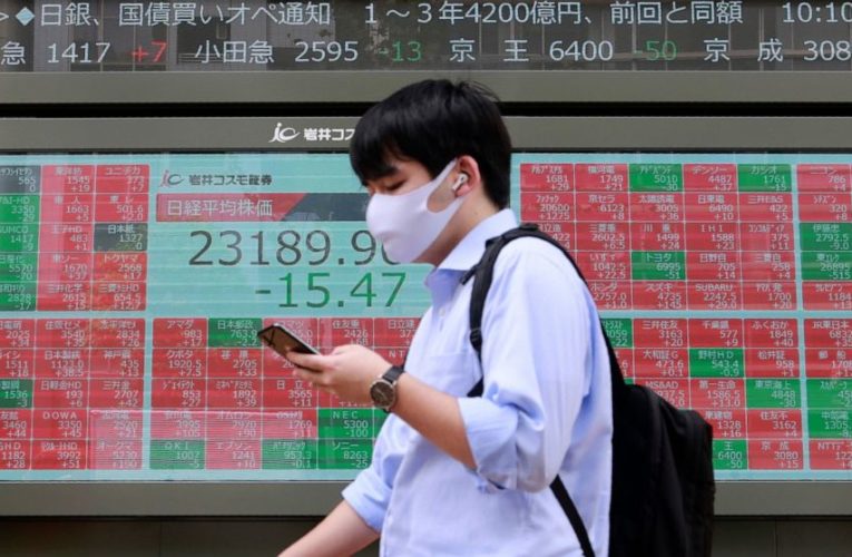 World markets mixed, US futures slip after holiday weekend