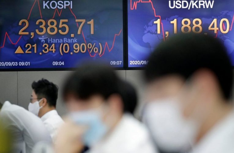 Asian shares follow Wall Street lower as investors pull back