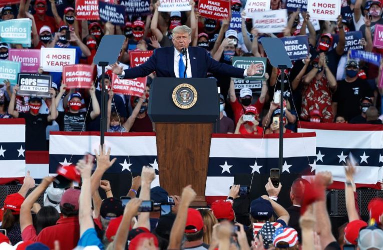 The President and the pandemic are barreling out of control in the divisive weeks ahead of Election Day