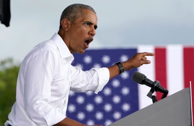Obama in Florida: Trump’s tough guy schtick is a fraud