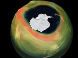Ozone hole over the Antarctic is one of the largest and deepest in recent years