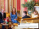 Kate Middleton and Prince William welcome Ukraine President Volodymyr Zelenskyy to Buckingham Palace