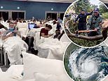 Hurricane Delta smashes into Cancun as 40,000 tourists are placed in evacuation shelters