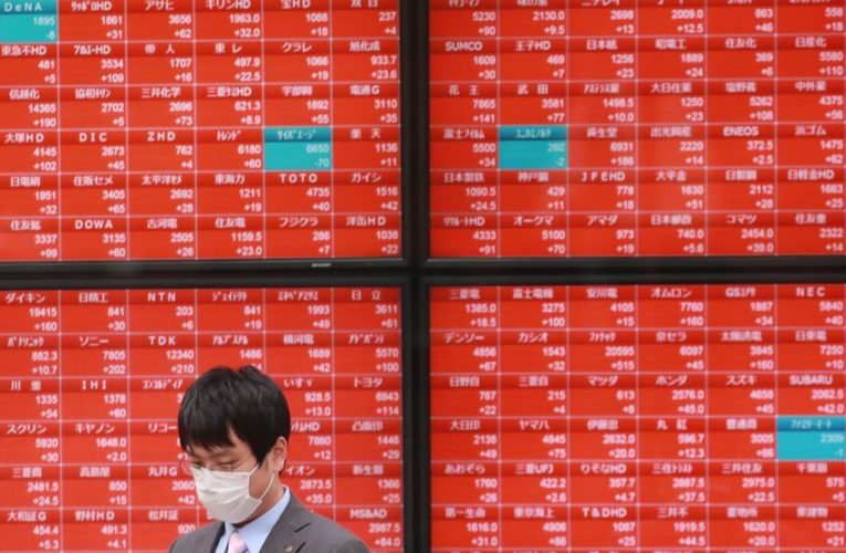 Asian shares track Wall Street fall as virus aid hopes fade