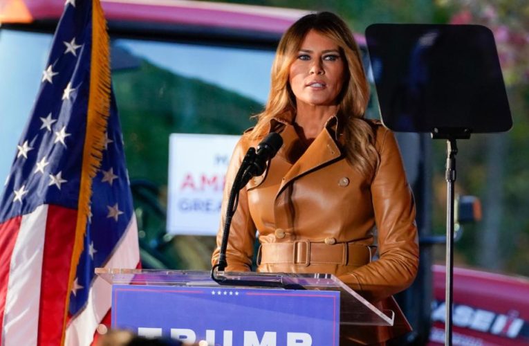 Melania Trump  slammed Biden and Democrats in her final solo campaign speech