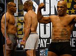 Mike Tyson hints at fireworks in the ring as he and Roy Jones Jr. weigh-in for exhibition bout