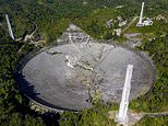 Areciob Observatory in Puerto Rico collapses after a cable broke that supported a 900-ton platform