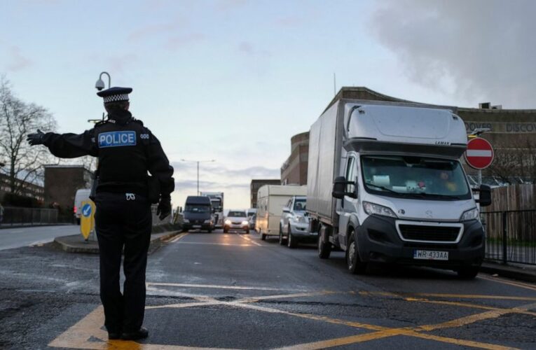 No Christmas Eve joy for truckers stuck in UK virus gridlock