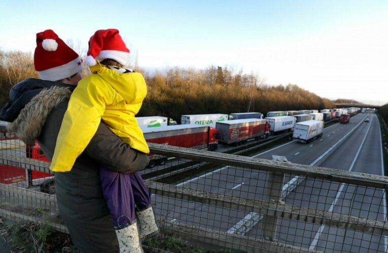 British army helps clear backlog of virus-stranded drivers