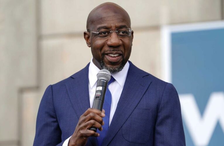 He will be Georgia’s first Black senator. The Ossoff-Perdue race could flip the Senate.