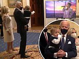 Joe Biden’s adorable eight-month-old grandson Beau steals the show