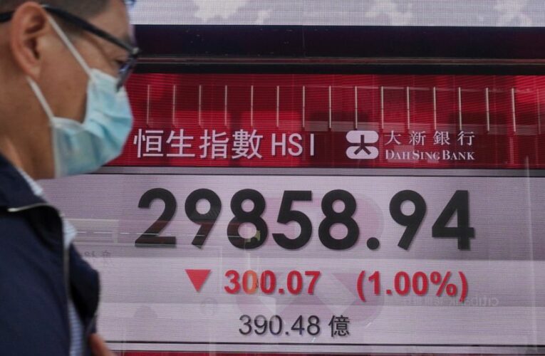 Asian shares retreat after bumpy day on Wall Street