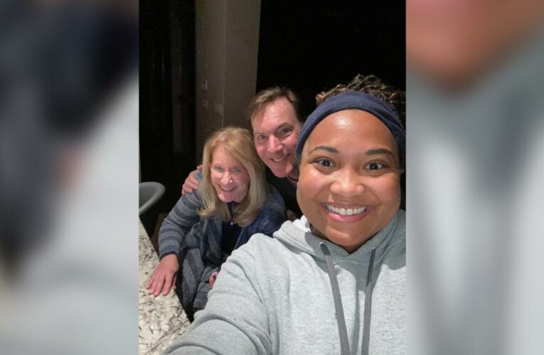 When a delivery driver began sliding down an icy Texas driveway on Valentine’s day, she prayed she wouldn’t hit the client’s home