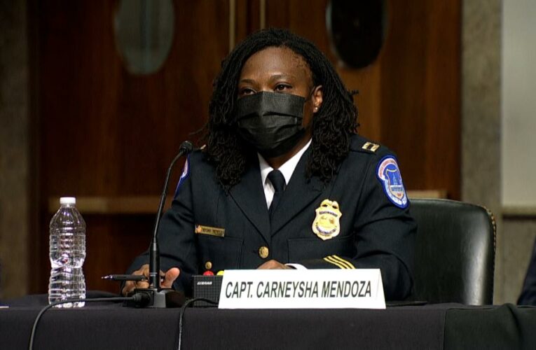 Police captain describes suffering chemical burns on her face