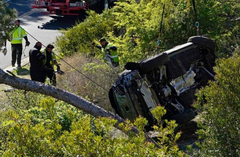 The golf legend underwent a long emergency surgery after his one-vehicle rollover crash and required the insertion of a rod, screws and pins to stabilize his leg