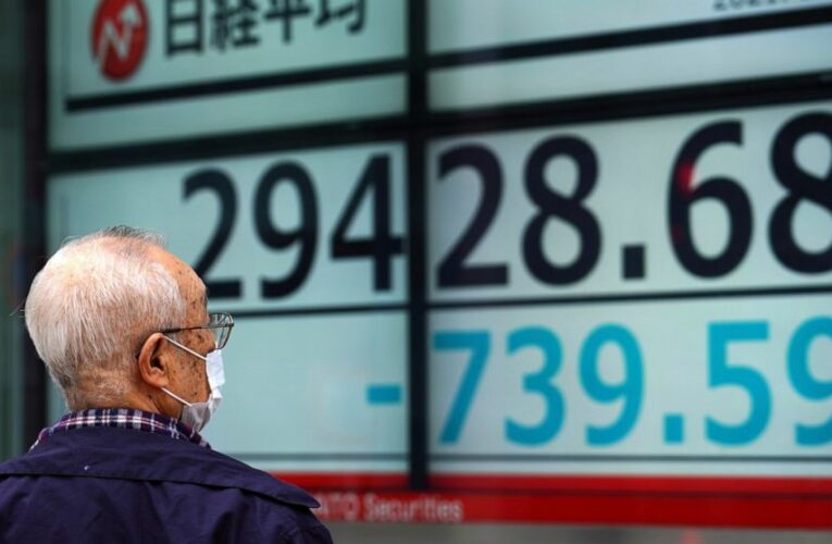Asian shares sink, Tokyo down 4% after tech rout on Wall St