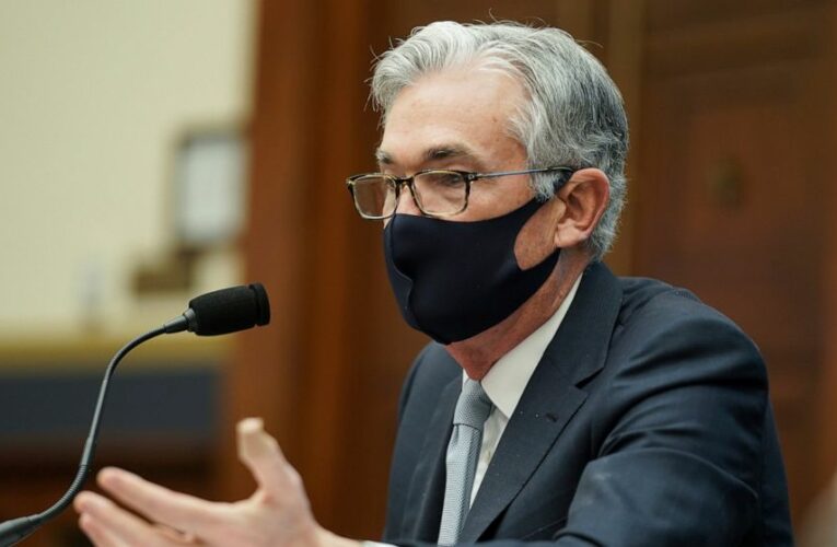 Powell stresses commitment to full employment and low rates