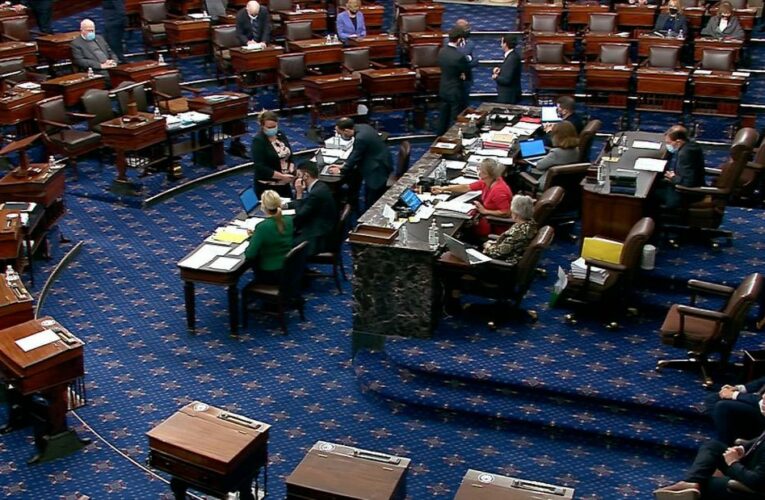 Senate slogs through overnight series of votes