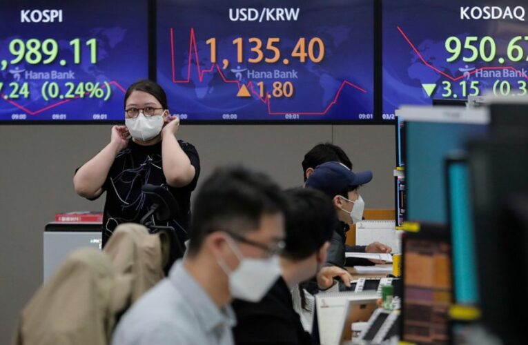 Stocks dip as oil falls back, Wall Street keeps churning