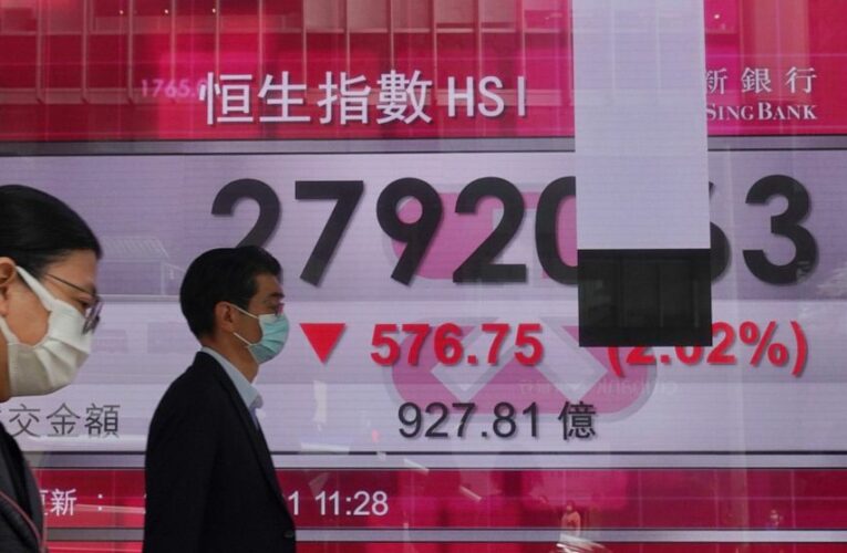 Asia stocks follow Wall Street down on renewed virus worries