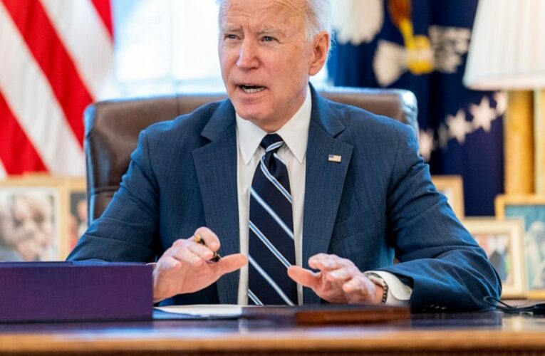 Biden sets May 1 target to have all adults vaccine-eligible