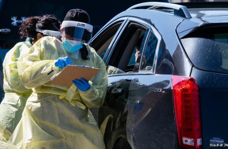 The US is on track to vaccinate almost half of all adults by the weekend, but experts say it’s too soon to declare victory