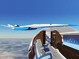 Renderings show cabin interior of supersonic presidential jet