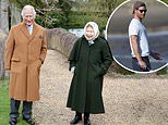 Queen, 94, enjoys a socially-distanced Easter walk with Prince Charles, 72, in Windsor 