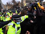 Ten police officers hurt in clashes at Kill the Bill protest in London and 26 are arrested