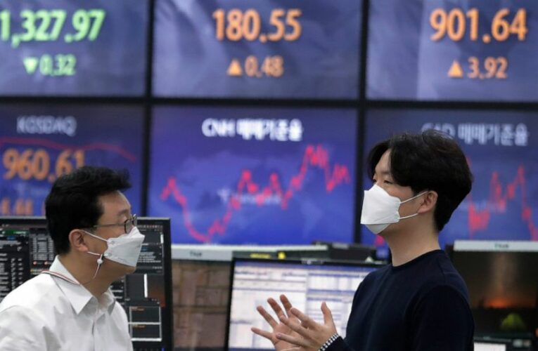 Global stocks follow Wall St up on strong Japan, Korea data