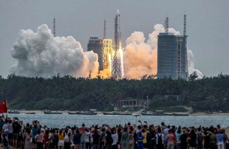 Most of the rocket burned up on reentering the atmosphere, China’s space agency says. It was unclear if any debris had landed on the atoll nation.
